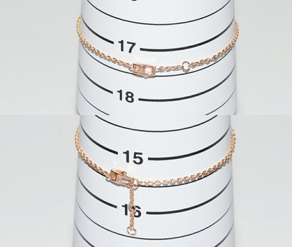 Louis Vuitton Monogram K18PG Diamond Bracelet