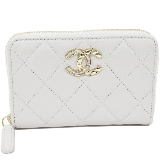 Chanel Matelassé Lambskin Card Coin Purse