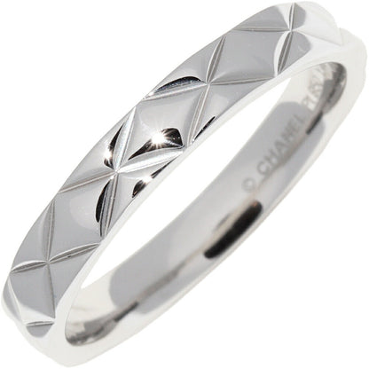 Chanel Matelasse Pt950 Ring Size 18