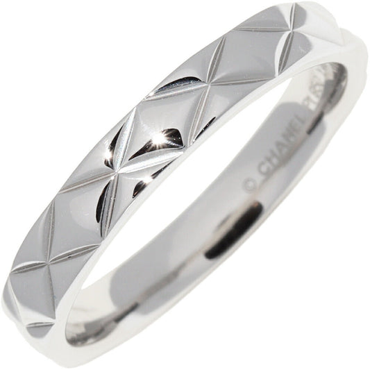 Chanel Matelasse Pt950 Ring Size 18