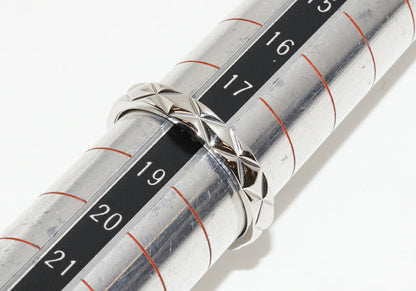 Chanel Matelasse Pt950 Ring Size 18