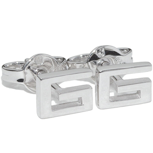 Gucci G Logo K18WG Stud Earrings