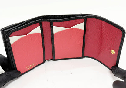 Prada 1MH043 Saffiano Compact Wallet