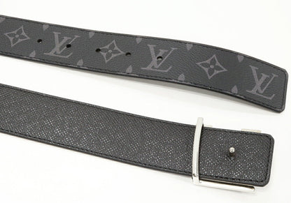 Louis Vuitton LV Initiales Monogram Eclipse Taiga Belt