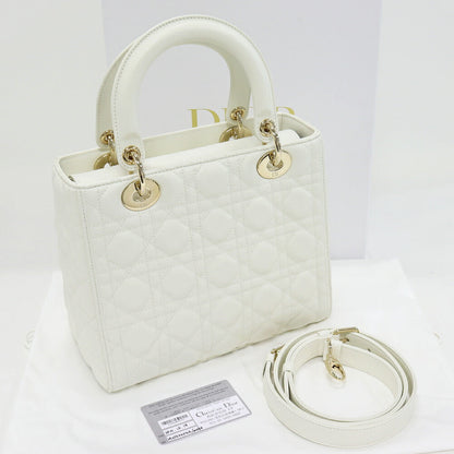 Christian Dior Lady Dior Lambskin 2way Bag
