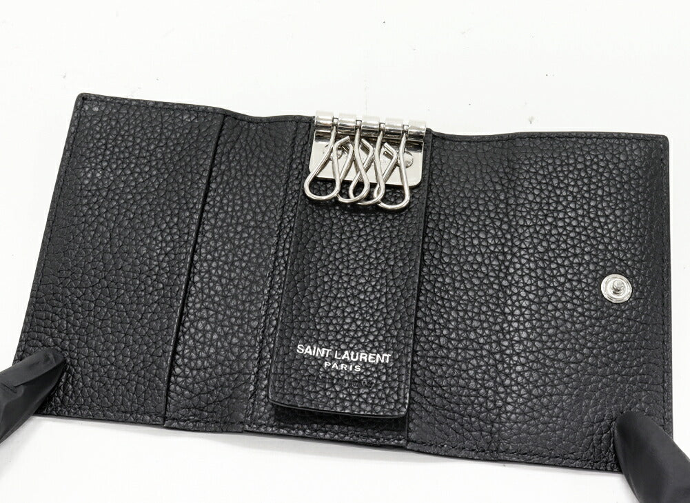 Saint Laurent Paris Cassandra Shadow Calf Key Case