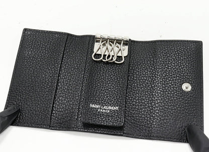 Saint Laurent Paris Cassandra Shadow Calf Key Case