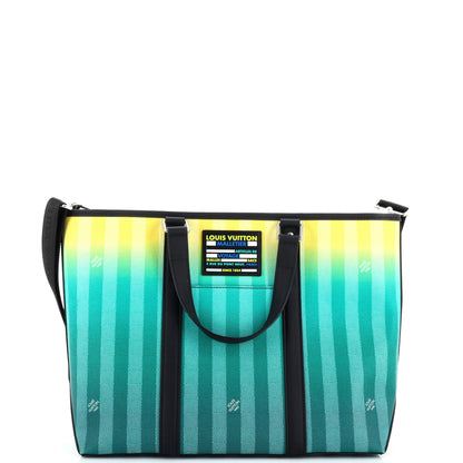 Louis Vuitton Weekend Tote Limited Edition Gradient Damier Stripes PM