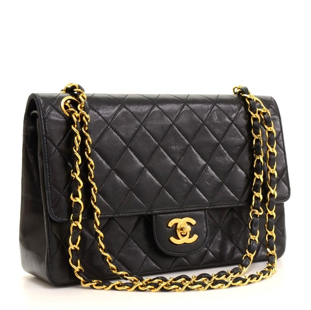 Chanel Double Flap Quilted Leather Bag