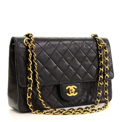Chanel Double Flap Quilted Leather Bag