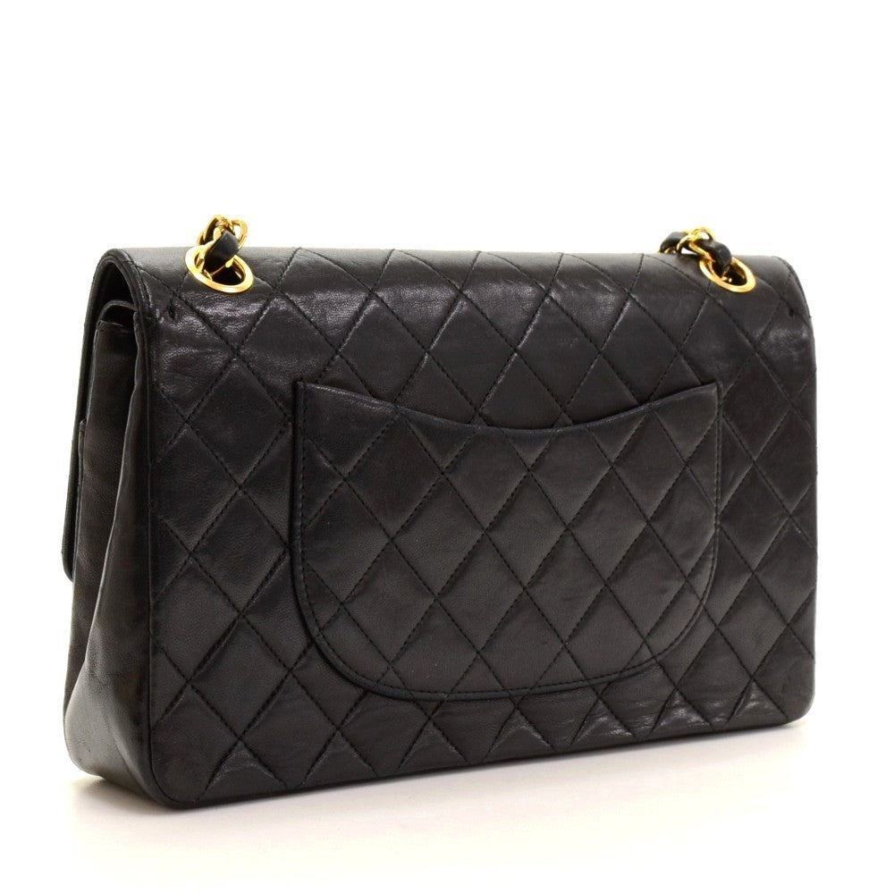 Chanel Double Flap Quilted Leather Bag