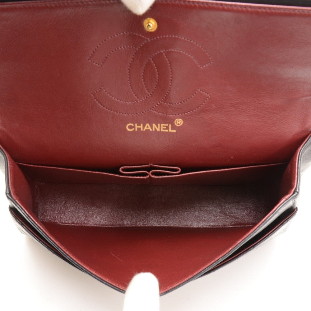Chanel Double Flap Quilted Leather Bag