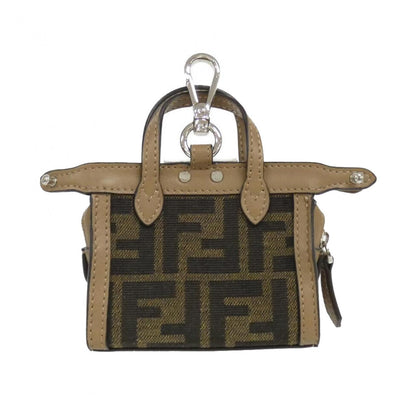 Fendi PEEK A BOO I SEE U FORTY8 NANO Canvas Leather Bag Charm
