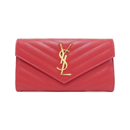 Saint Laurent 372264 BOW01 Calf Long Wallet
