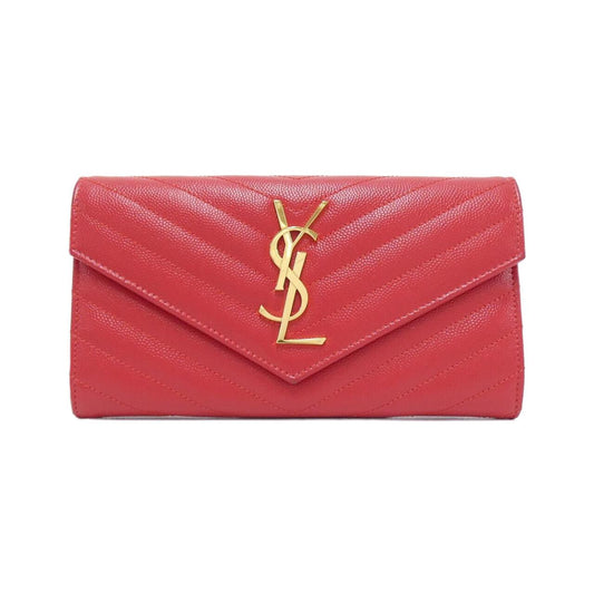 Saint Laurent 372264 BOW01 Calf Long Wallet