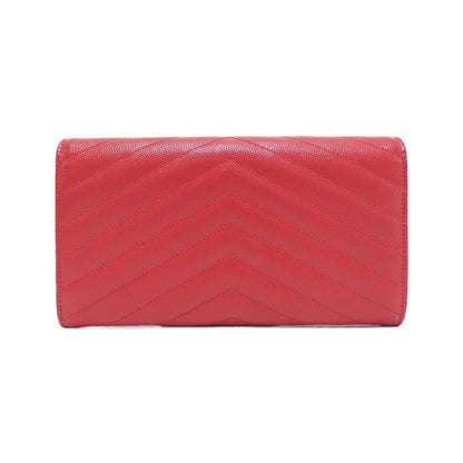 Saint Laurent 372264 BOW01 Calf Long Wallet