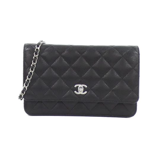 Chanel AP4241 Caviar Skin Chain Wallet