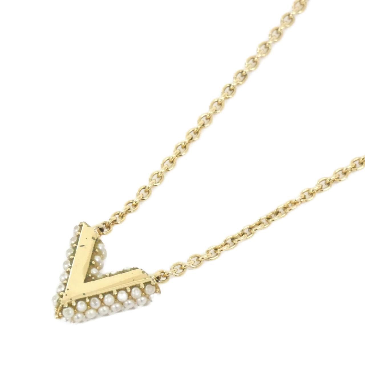 Louis Vuitton Collier Essential V Perle Necklace
