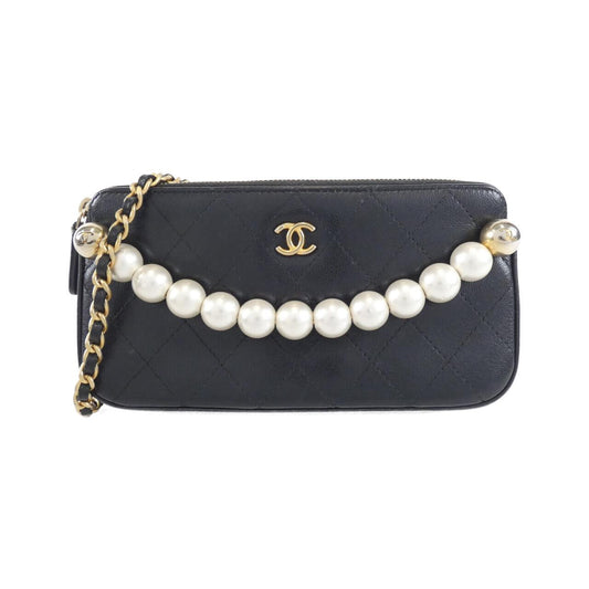Chanel AP0998 Calfskin Chain Wallet