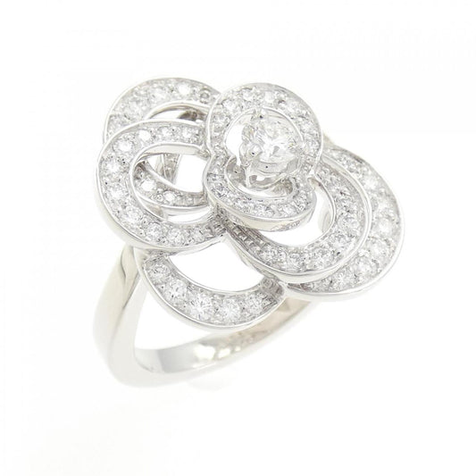 Chanel Camelia 750 White Gold Diamond Ring