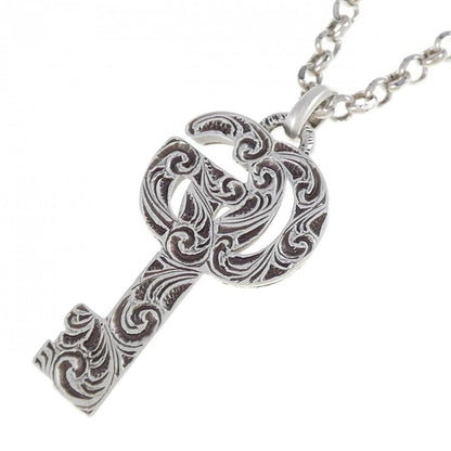 Gucci Double G Key 925 Silver Necklace
