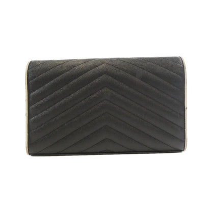 Saint Laurent 377828 BOWC8 Calf Chain Wallet