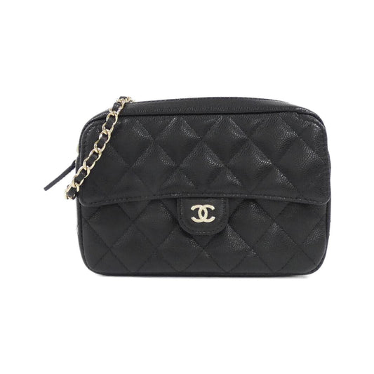 Chanel Timeless Classic Line Caviar Skin Chain Clutch