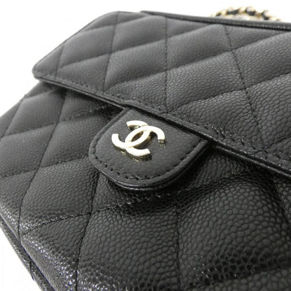 Chanel Timeless Classic Line Caviar Skin Chain Clutch