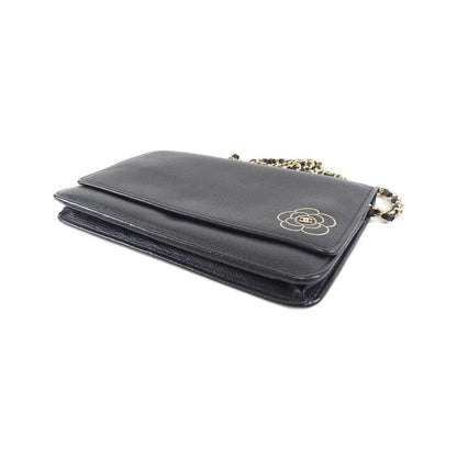 Chanel Butterfly Line Calfskin Chain Wallet