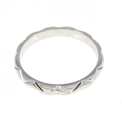 Chanel Matelassé Platinum Diamond Ring Size 9