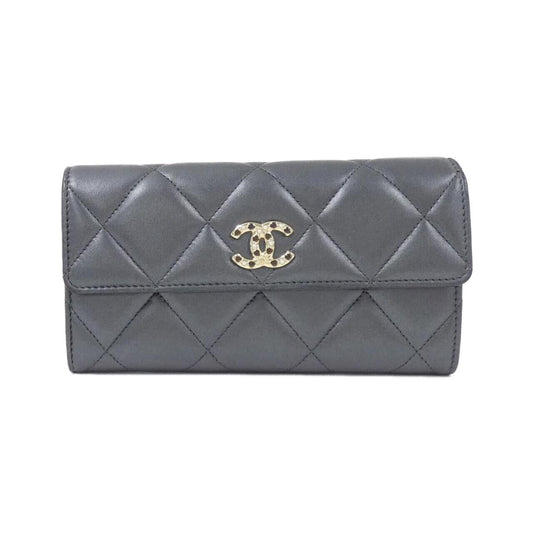 Chanel AP3327 Lambskin Long Wallet