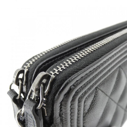 Chanel Boy Chanel Caviar Skin Chain Wallet