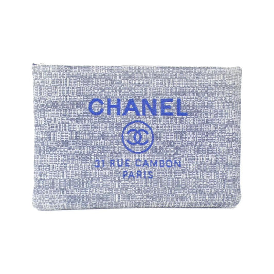 Chanel Deauville Line Canvas Nylon Pouch