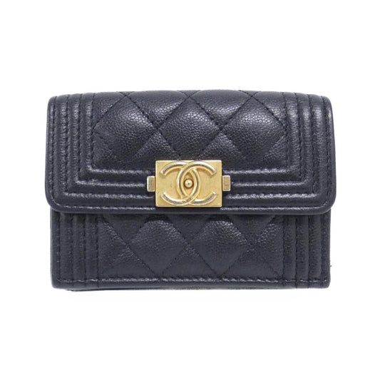 Chanel Boy Chanel Caviar Skin Wallet