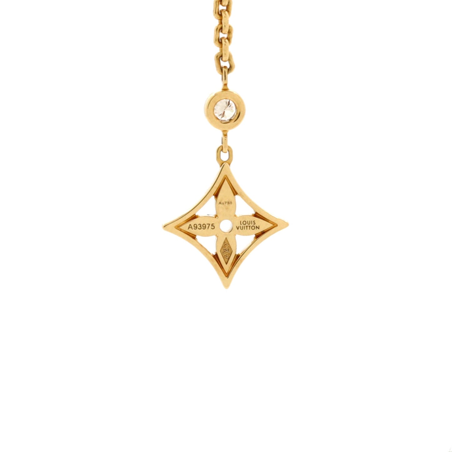 Louis Vuitton Blossom Drop Earrings 18K Tricolor Gold and Diamonds