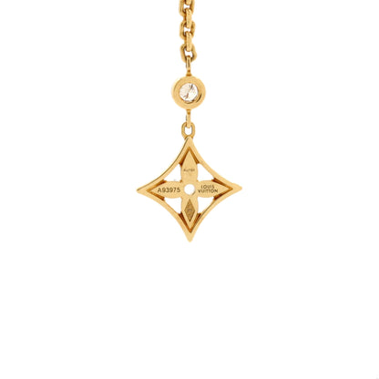 Louis Vuitton Blossom Drop Earrings 18K Tricolor Gold and Diamonds