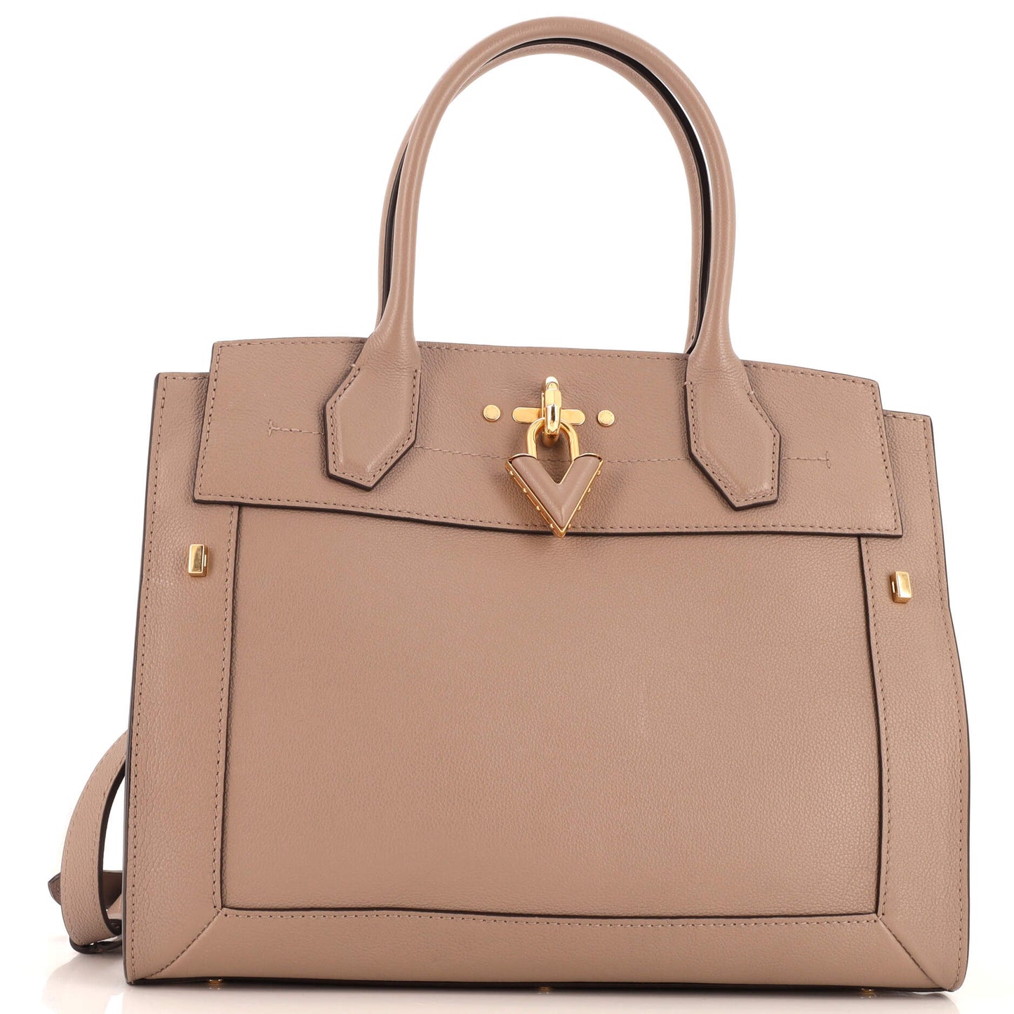 Louis Vuitton Steamer Handbag Leather MM
