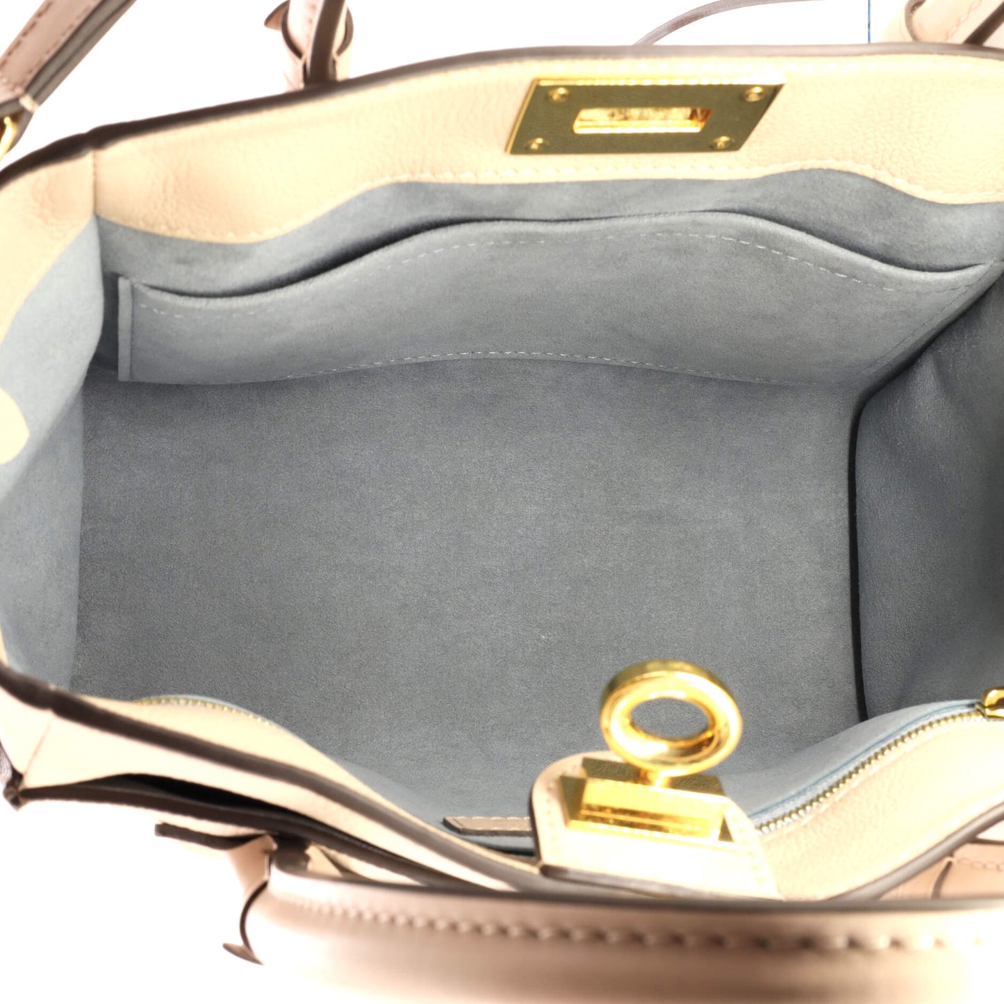 Louis Vuitton On My Side Tote Leather with Monogram Canvas PM