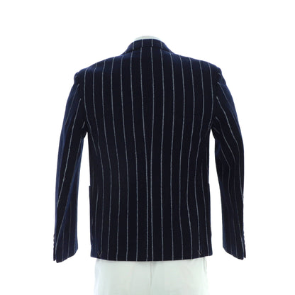 Louis Vuitton Men's Double Breasted Stripe Jacket Wool Blend