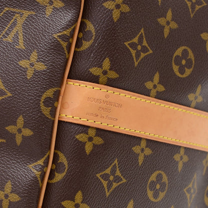 Louis Vuitto Monogram Canvas Keepall 55 Bandouliere Duffel Bag with Strap