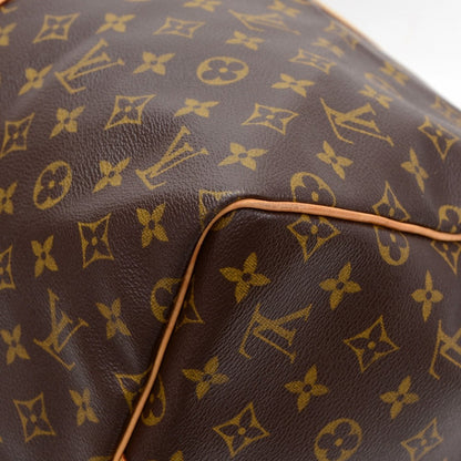 Louis Vuitto Monogram Canvas Keepall 55 Bandouliere Duffel Bag with Strap