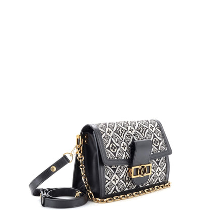 Louis Vuitton Dauphine Shoulder Bag Limited Edition Since 1854 Monogram Jacquard MM
