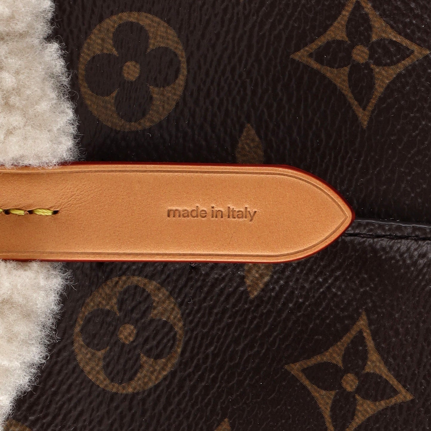 Louis Vuitton NeoNoe Handbag Monogram Canvas with Shearling BB