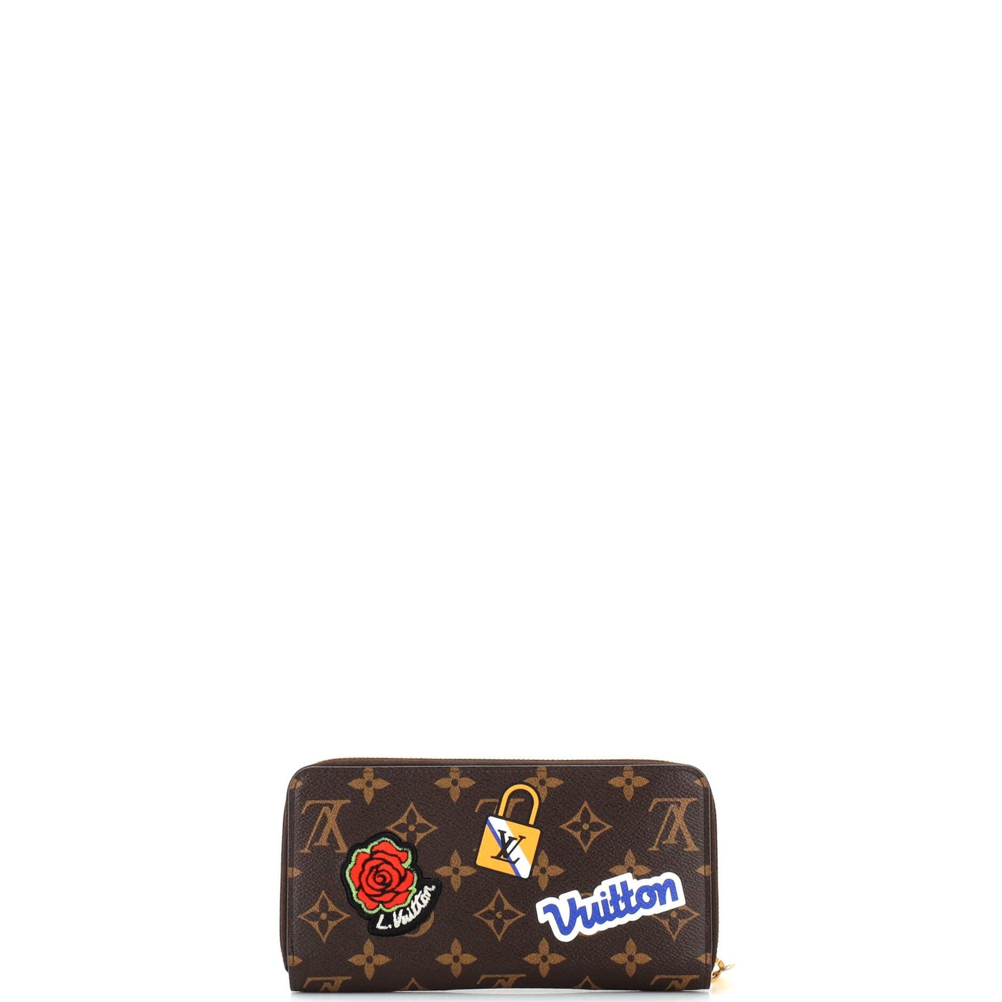 Louis Vuitton Zippy Wallet Limited Edition Patches Monogram Canvas