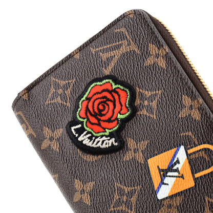 Louis Vuitton Zippy Wallet Limited Edition Patches Monogram Canvas