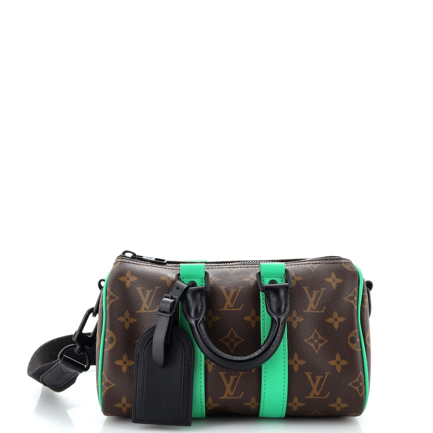 Louis Vuitton Keepall Bandouliere Bag Macassar Monogram Canvas 25