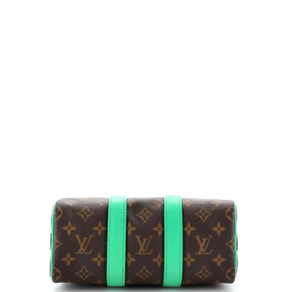 Louis Vuitton Keepall Bandouliere Bag Macassar Monogram Canvas 25