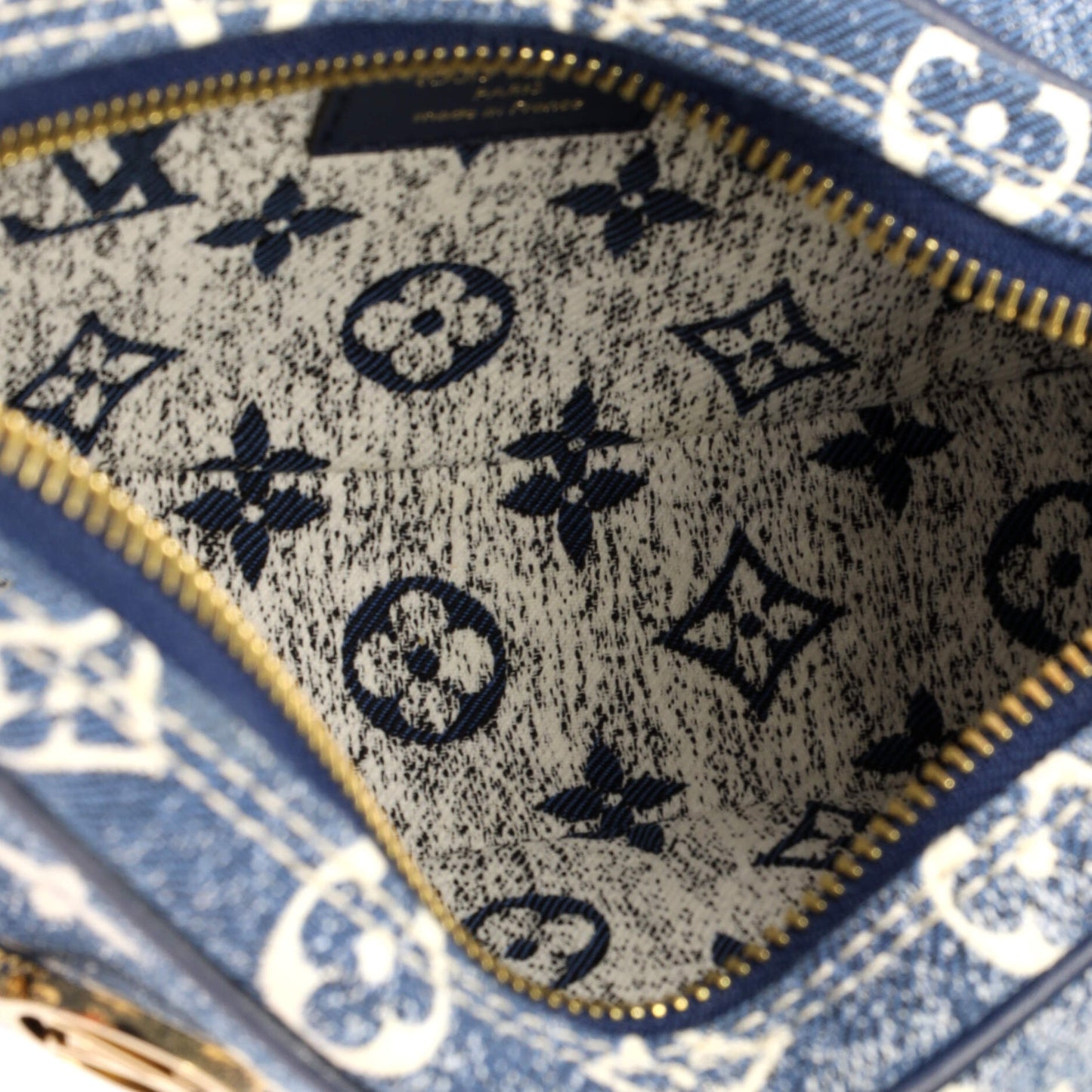 Louis Vuitton Loop Handbag Monogram Jacquard Denim