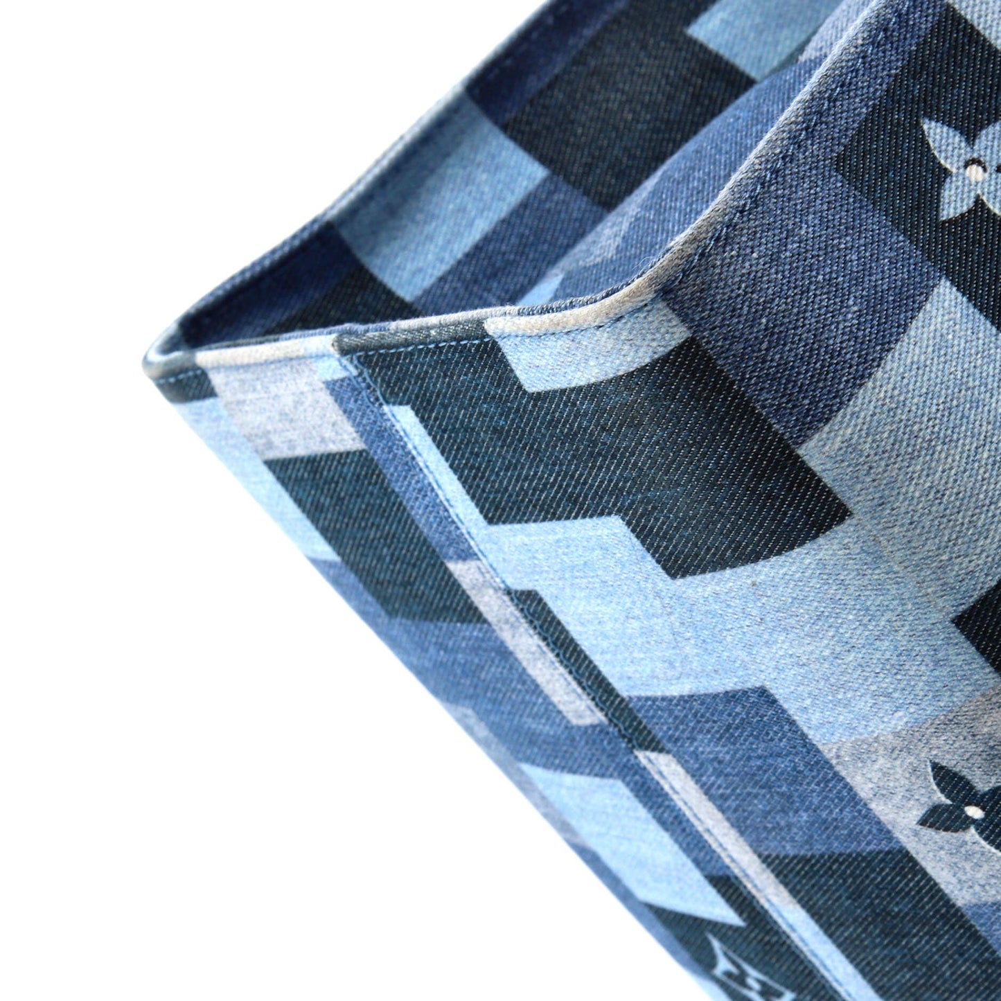 Louis Vuitton OnTheGo Tote Damier and Monogram Patchwork Denim GM