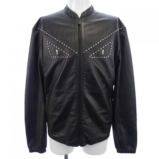 Fendi FPG351 65Q Calf Leather Jacket